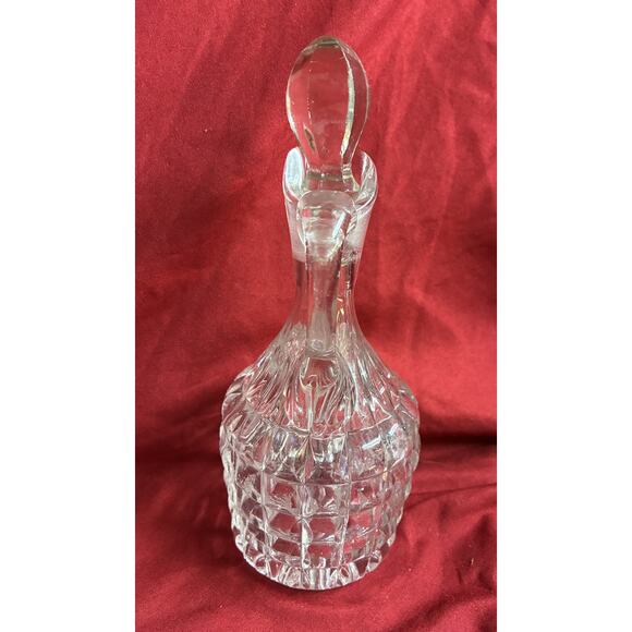 Duncan Miller Glass "Pineapple" Diamond Point Cruet Bottle 7" Tall with Stopper - Picture 5 of 6